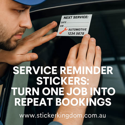 🛠️ Service Reminder Stickers: Turn One Job Into Repeat Bookings