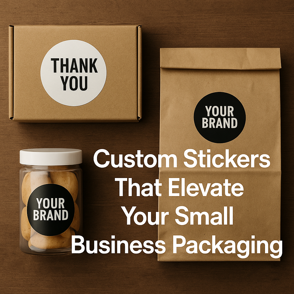 📦 Custom Stickers That Elevate Your Small Business Packaging