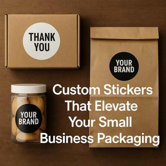 📦 Custom Stickers That Elevate Your Small Business Packaging
