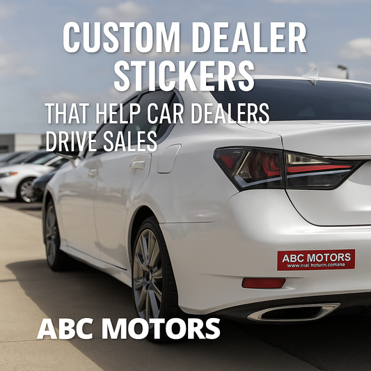 🚘 Custom Stickers That Help Car Dealers Drive Sales