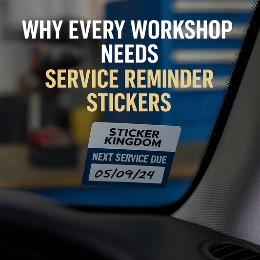 🛠️ Why Every Workshop Needs Service Reminder Stickers